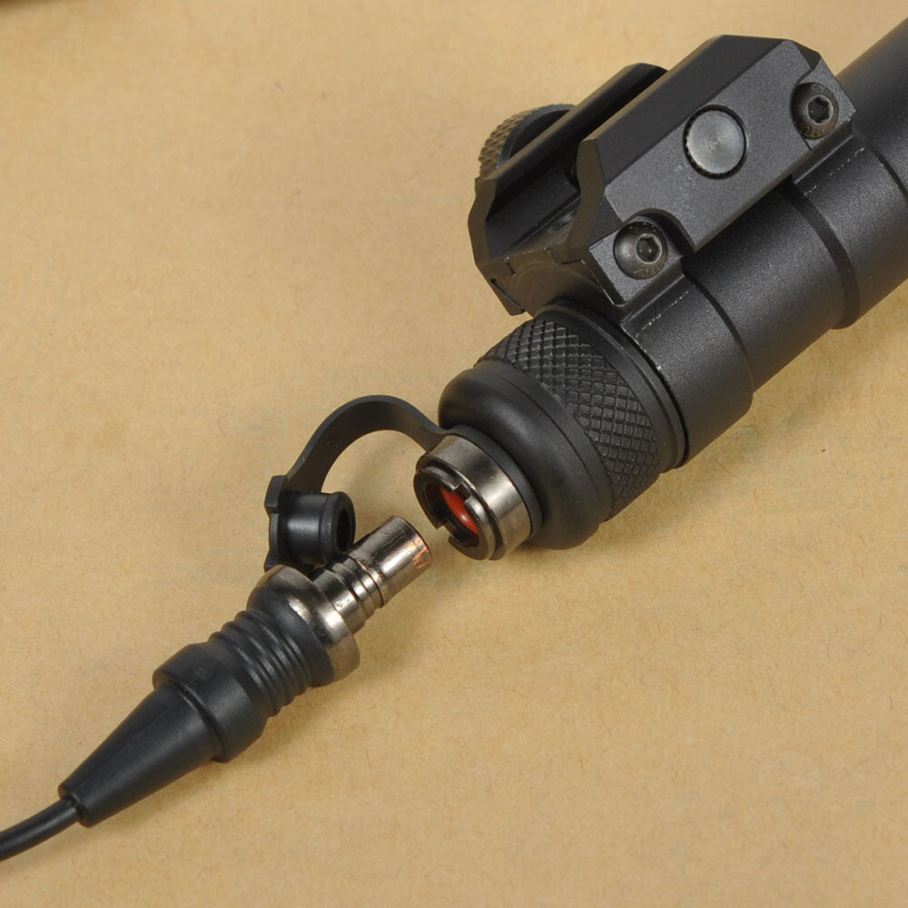 Tactical LED Rifle Flashlight with Remote Pressure Switch - Black, Dark Earth