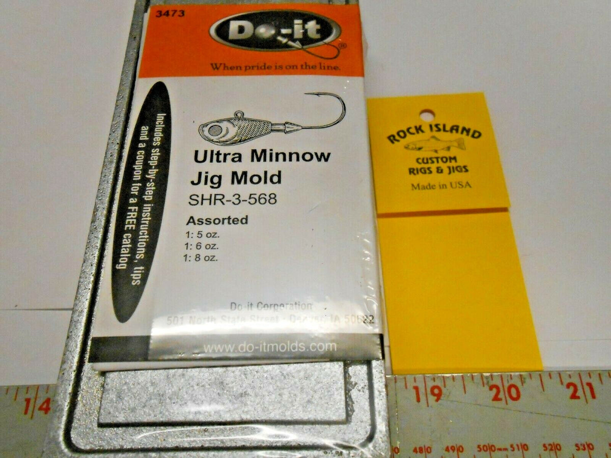 Do-It Ultra Minnow Jig Mold 5, 6, 8 oz for Fishing Lures