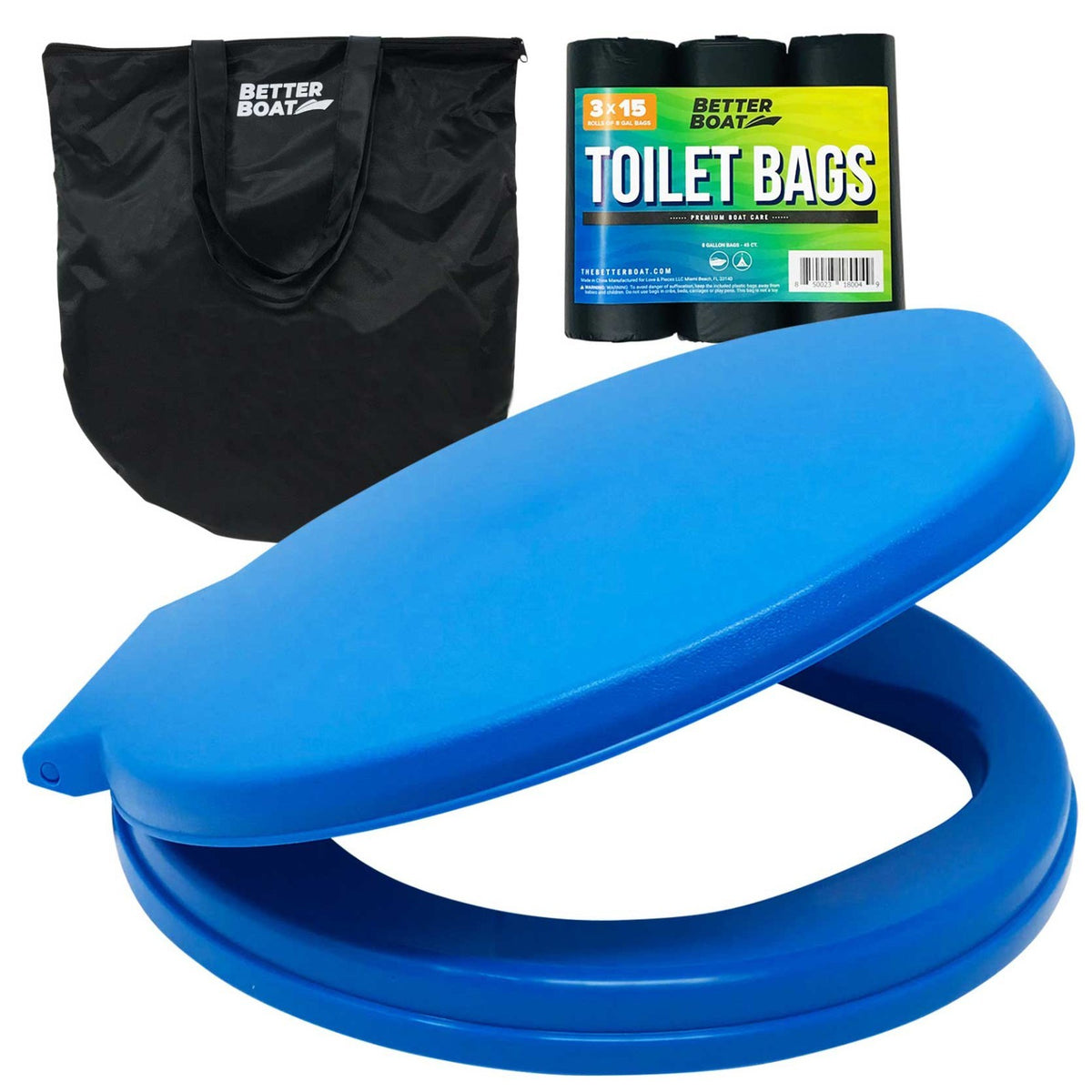 Portable Camping Toilet Seat Set for 5 Gallon Buckets with Lid and Carry Case
