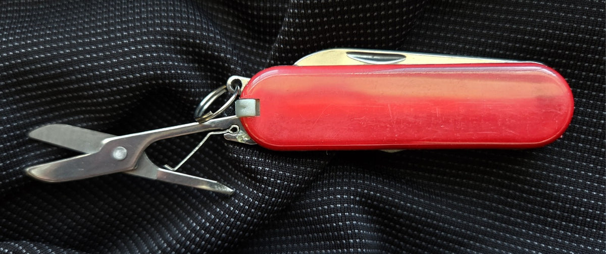 Swiss Style Keychain Pocket Knife with 5 Tools, Compact and Lightweight