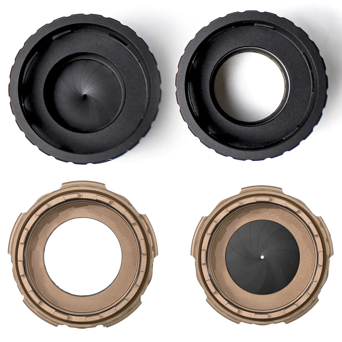 Adjustable Night Vision Scope Cover for PVS-14 PVS-31 Goggles - Durable Aluminum