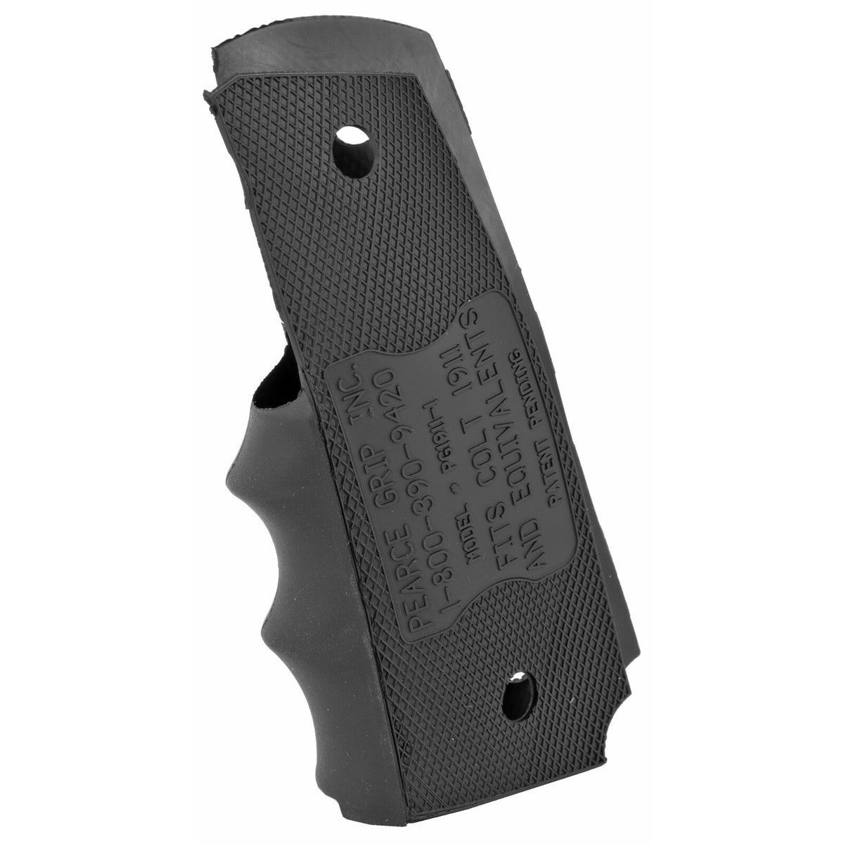 Pistol Grip Rubber Finger Groove Insert for 1911 Government Full Size Handgun