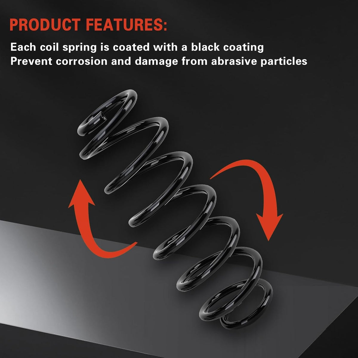 Heavy Duty Rear Coil Springs Set for VW Jetta & Eos 2005-2018 - Suspension Replacement