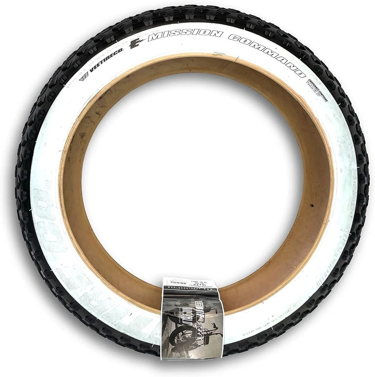 20x4.0 White Wall Bike Tires - Endurance E-Bike Puncture-Resistant Pair