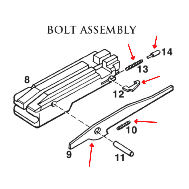 Bolt & Firing Pin Tune-Up Kit for Ruger 10/22 Rifle - USA Made