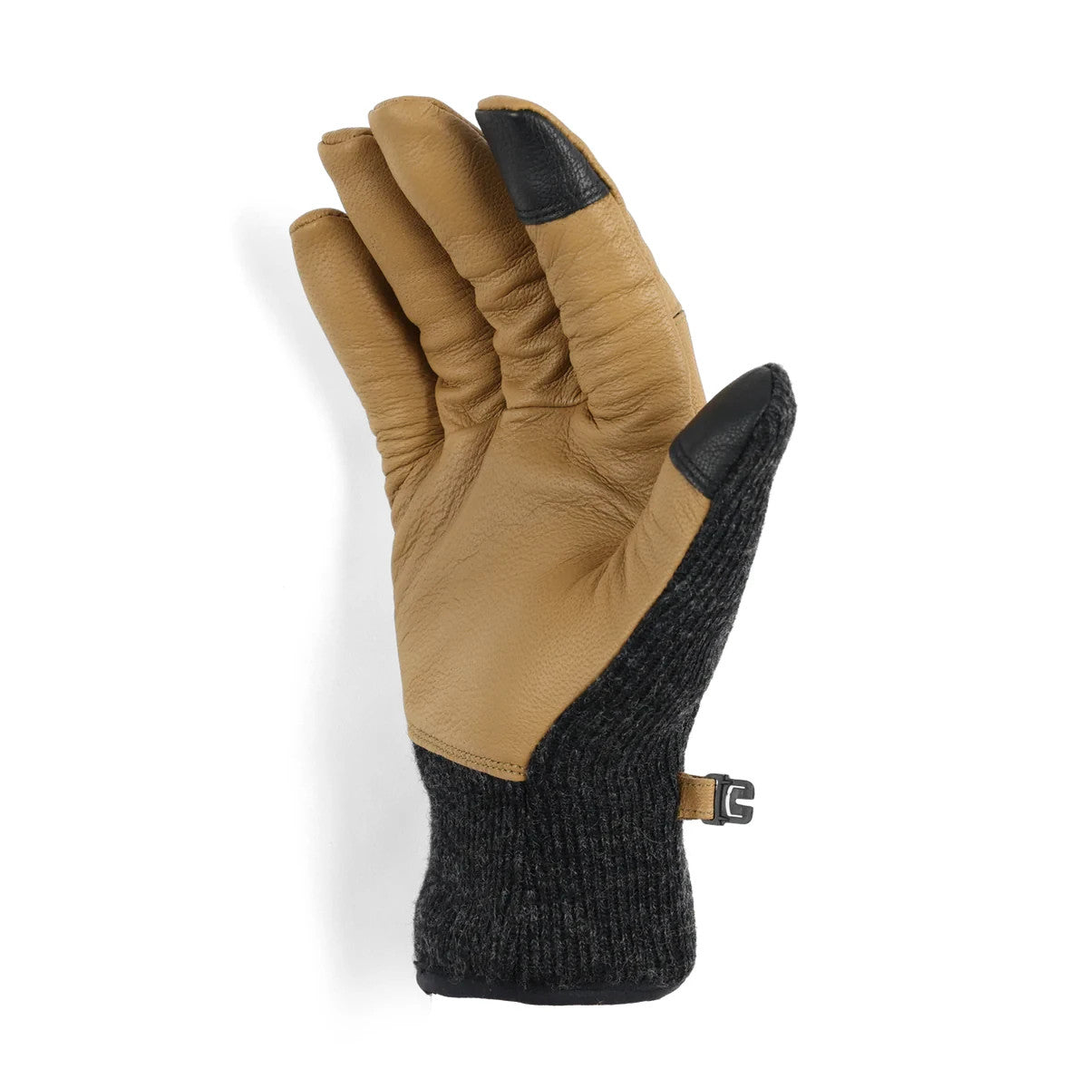 Men's Leather Driving Gloves for Winter Cold Weather - Black Medium