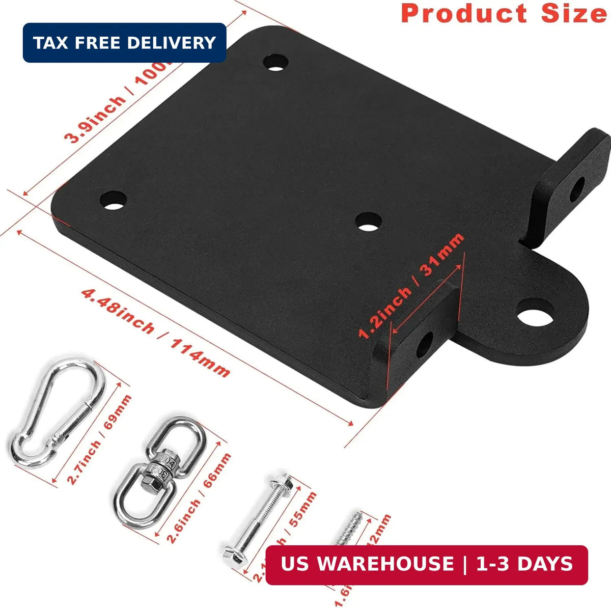 Heavy Duty Boxing Bag Hanger Wall Mount with 360° Rotation for Training
