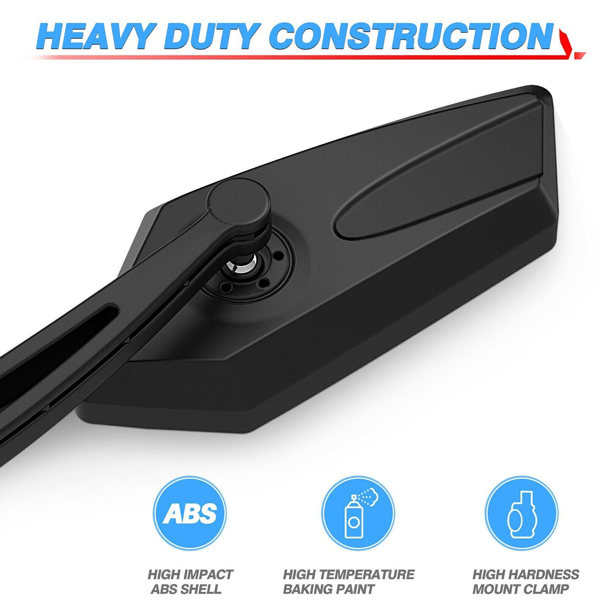 Adjustable Bicycle Rearview Mirror for Handlebar - Scratch Resistant Glass