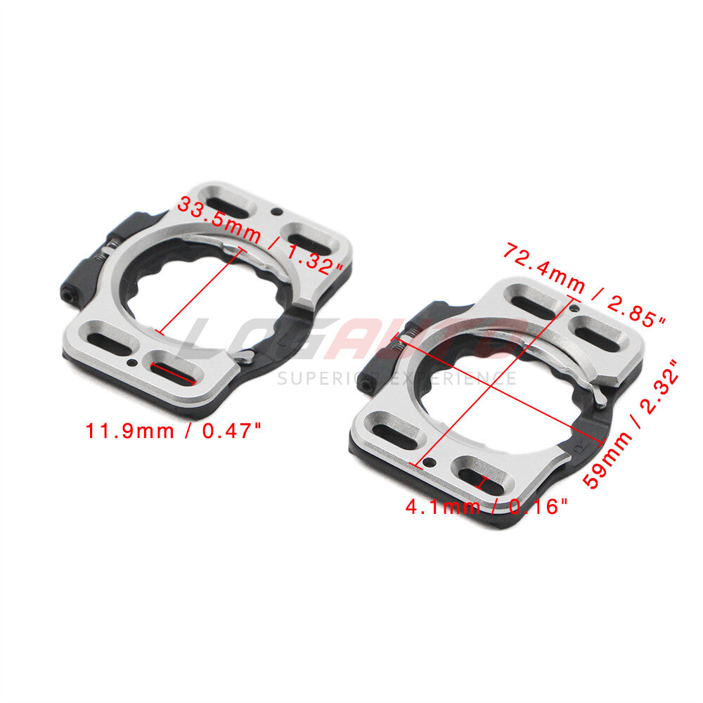 Bike Cleat Covers for SpeedPlay Zero Road Cycling Pedals - Aluminum & Resin