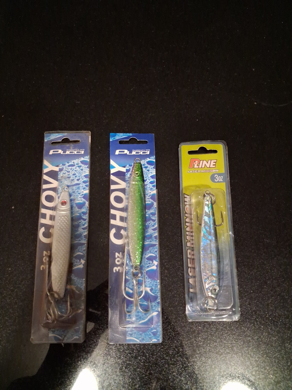 Saltwater Metal Anchovy Jig Set - 3 Oz Fishing Lures, Pack of 3