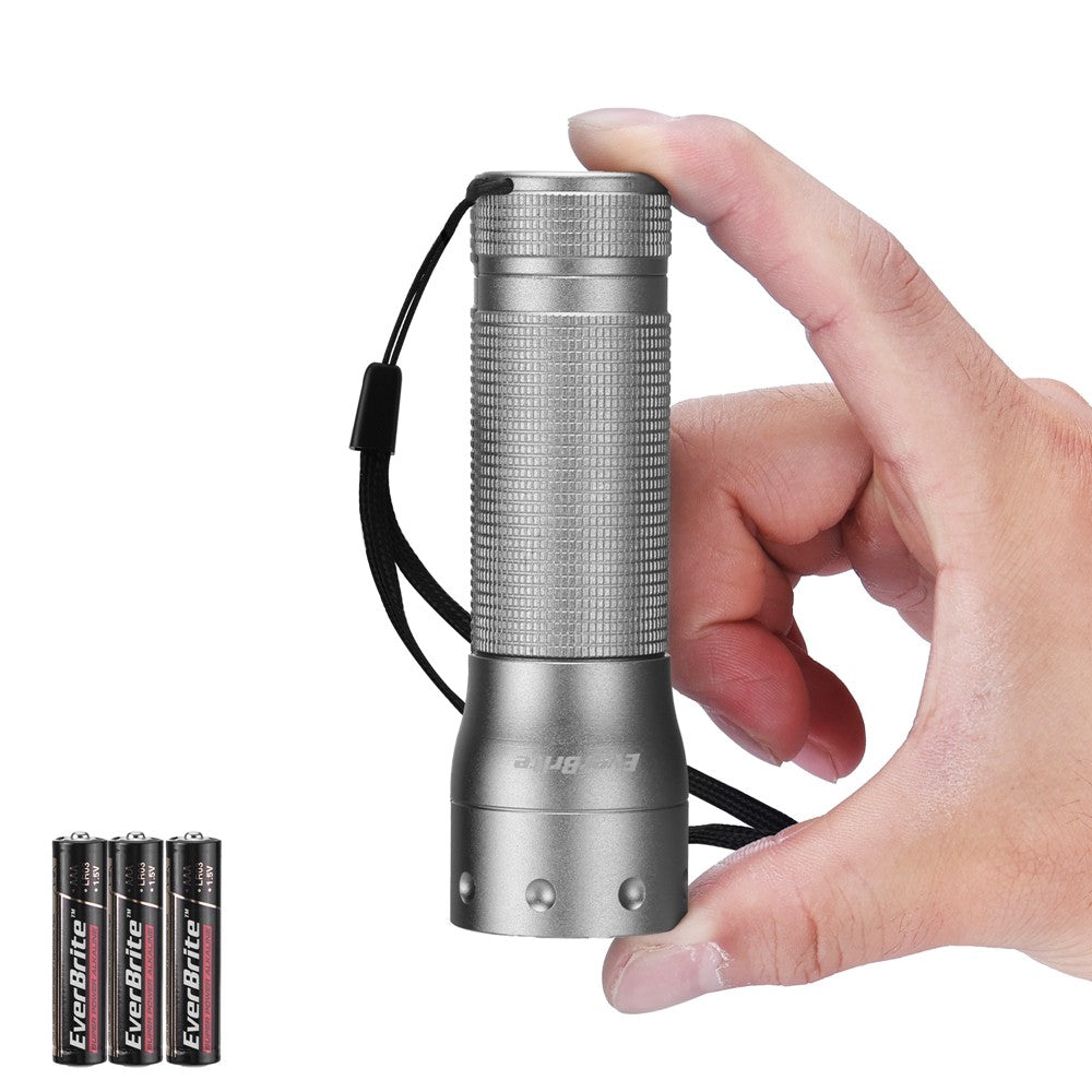 Mini LED Flashlight with Zoom, 3 Modes, 350 Lumens, Aluminum Body