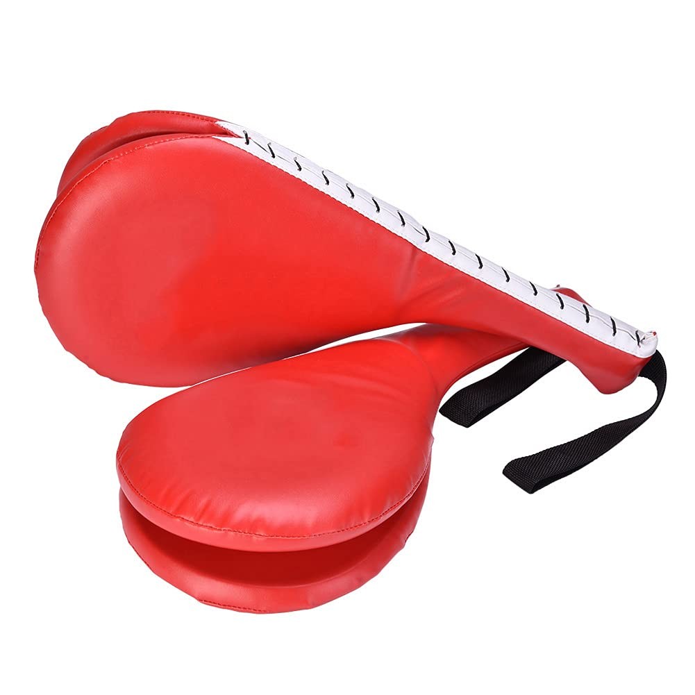 Martial Arts Kick Pad for Taekwondo Boxing Training - Double Sided Practice Target with Wrist Strap