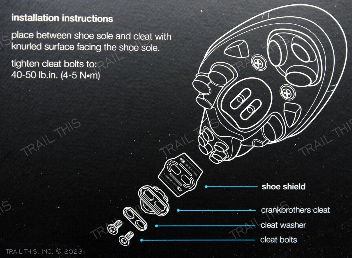 Cycling Shoe Shields for Carbon Soled Shoes - Fits All Crankbrothers Cleats