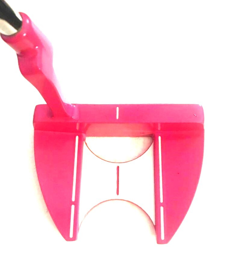 Ladies Custom Golf Putter - Pink Stepless Steel Shaft & Grip, Multiple Lengths
