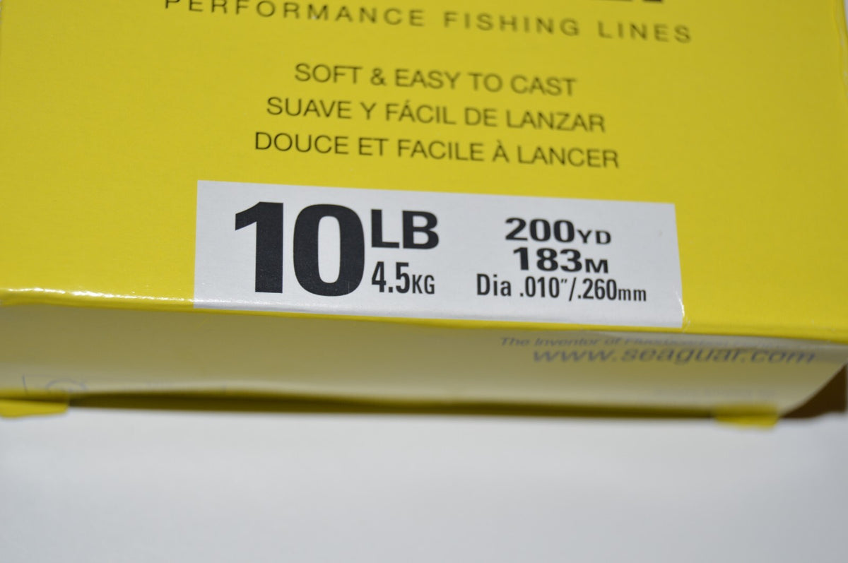 Seaguar Invizx 100% Fluorocarbon Fishing Line 10lb 200yds Clear