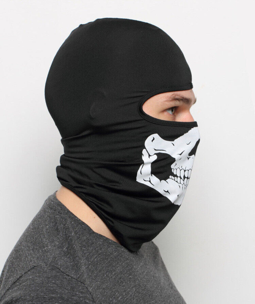 Unisex Skull Ski Mask Balaclava Ghost Bandana Full Face Mask for Outdoor Activities