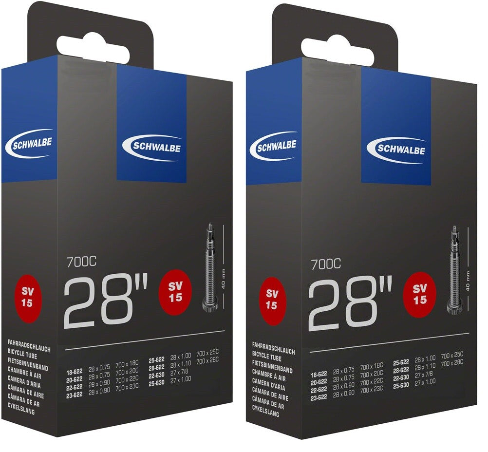 2 or 4 Pack Bicycle Inner Tubes 700x18-28mm with 40mm Presta Valve