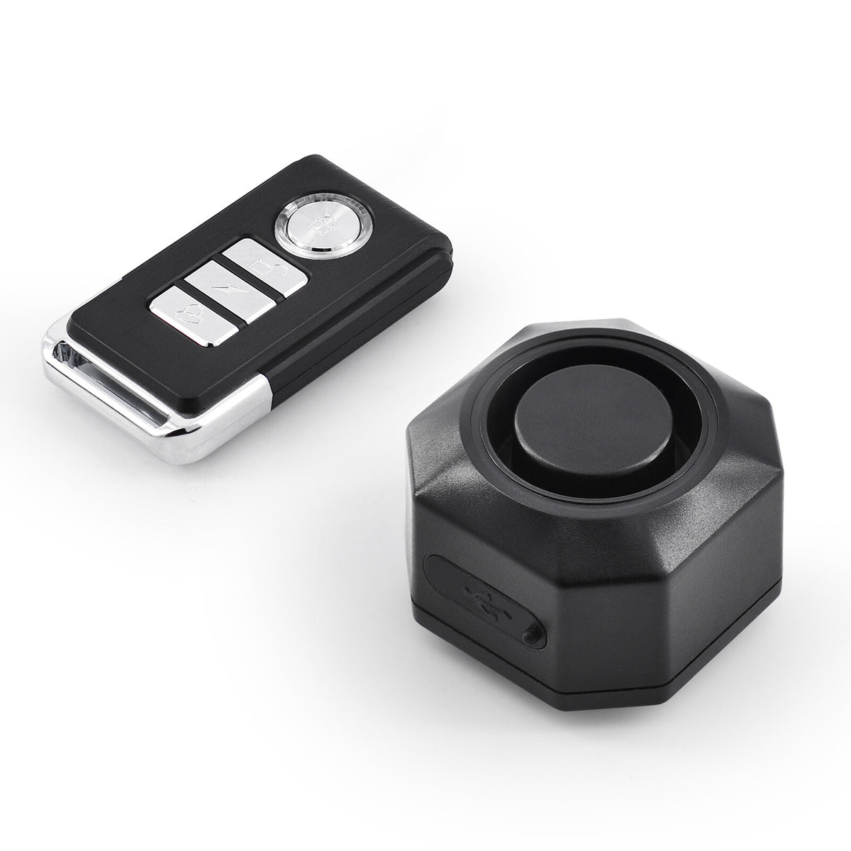 Wireless Bike Alarm System with Remote, Vibration Detection & Waterproof USB Rechargeable