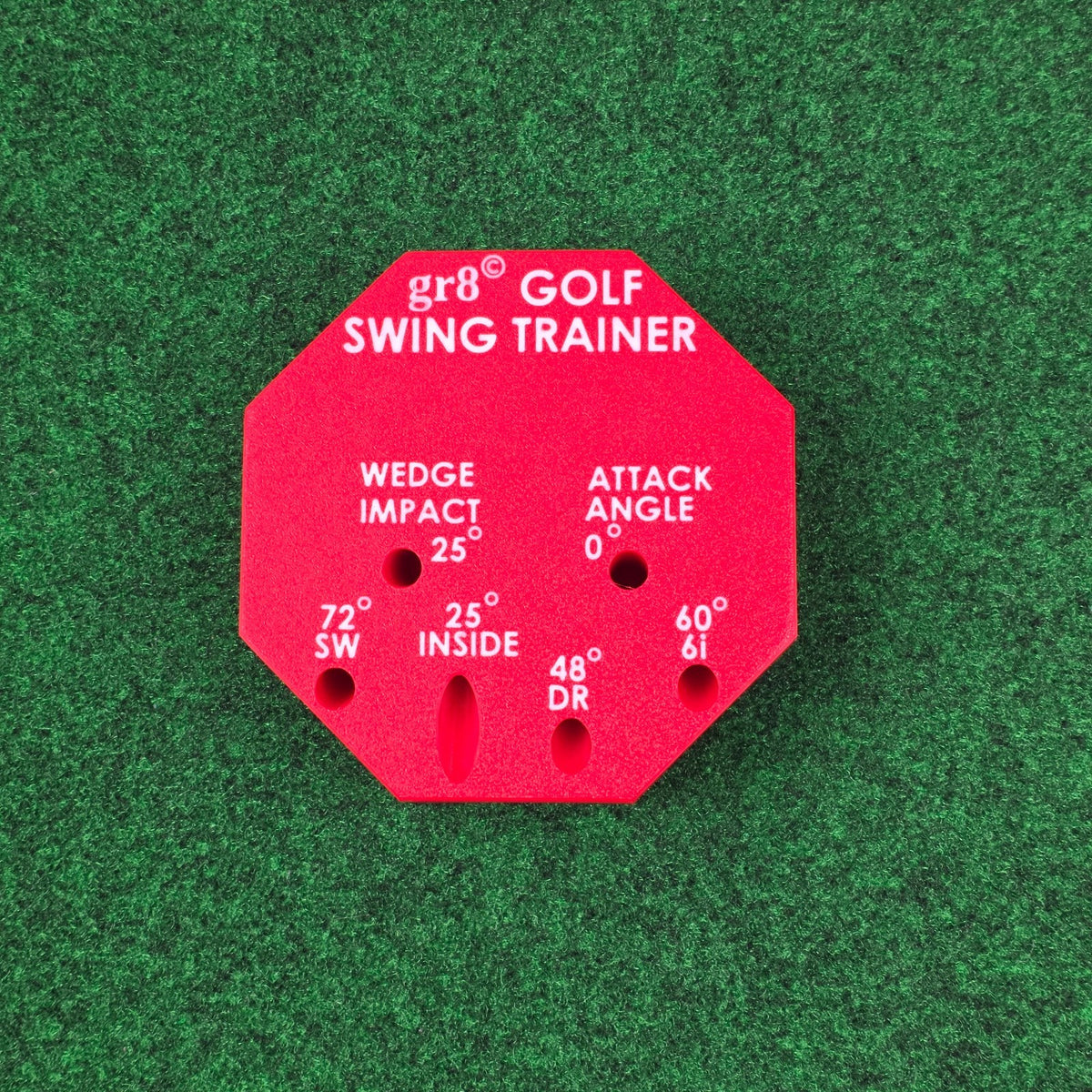 Compact Golf Swing Trainer with Alignment Stick - Weighted & Adjustable for Left/Right Hand