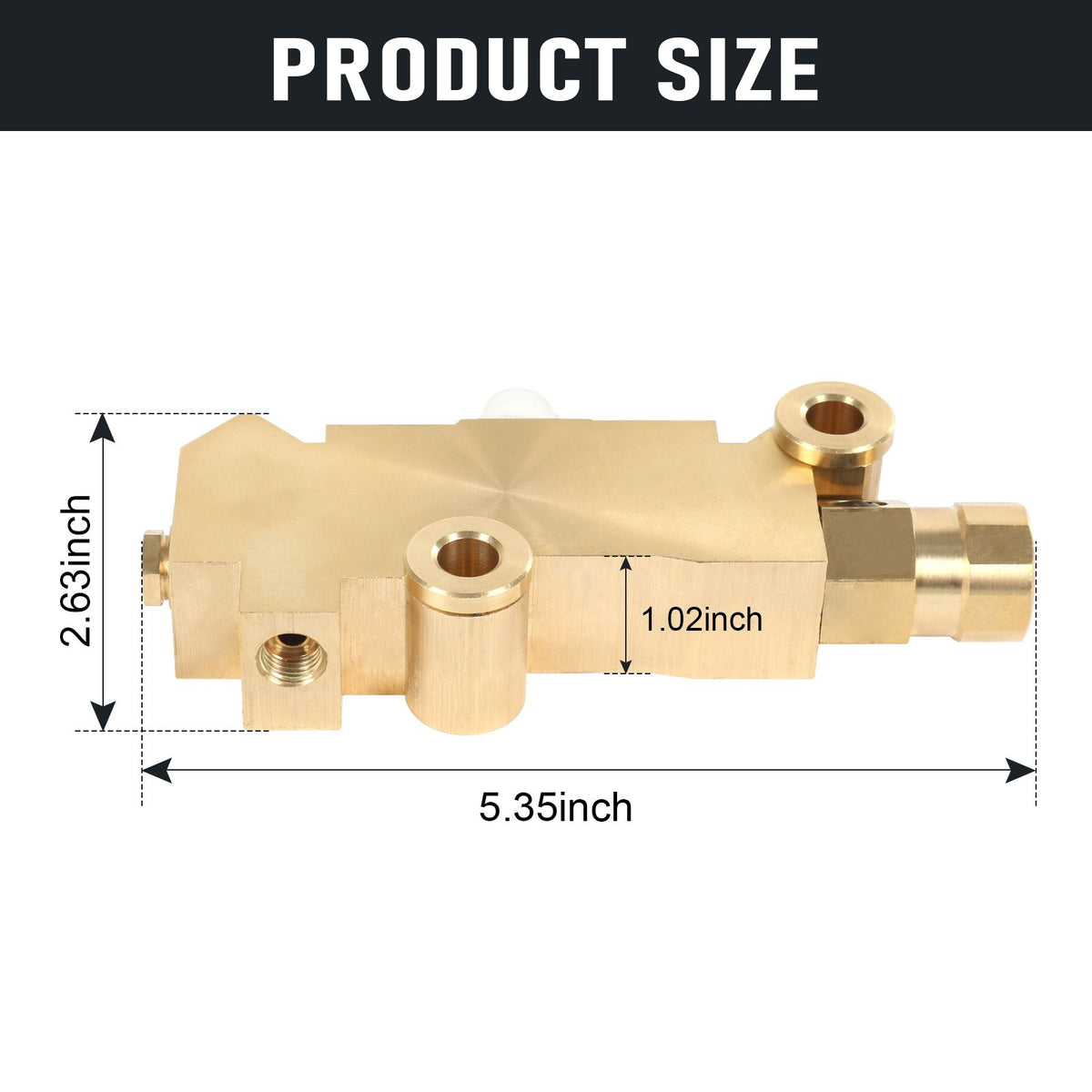 Brake Proportioning Valve Brass Disc & Drum Front Rear Replacement GM 172-1353