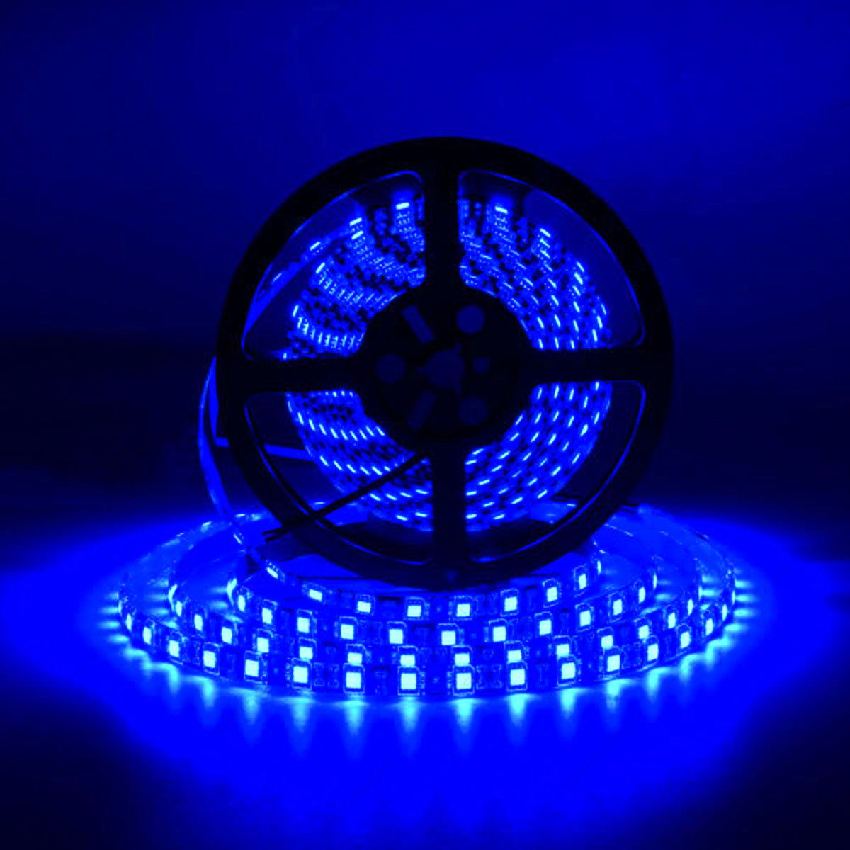 16ft UV LED Strip Light Blue Night Fishing Boat 12V DC Waterproof