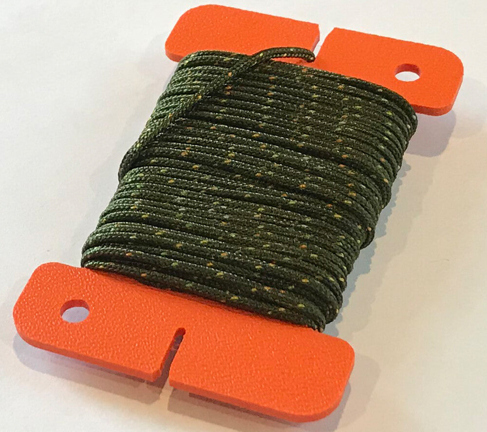 Mini Spool Card for Paracord - High Visibility Orange Sagewood Gear