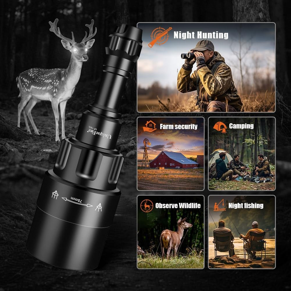 Infrared Flashlight T50/T67 IR Illuminator Dimmable Zoomable Night Vision