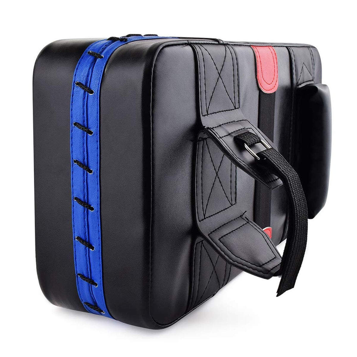 Martial Arts Kick Shield - Curved Leather Strike Pad for Taekwondo Muay Thai MMA Karate Training