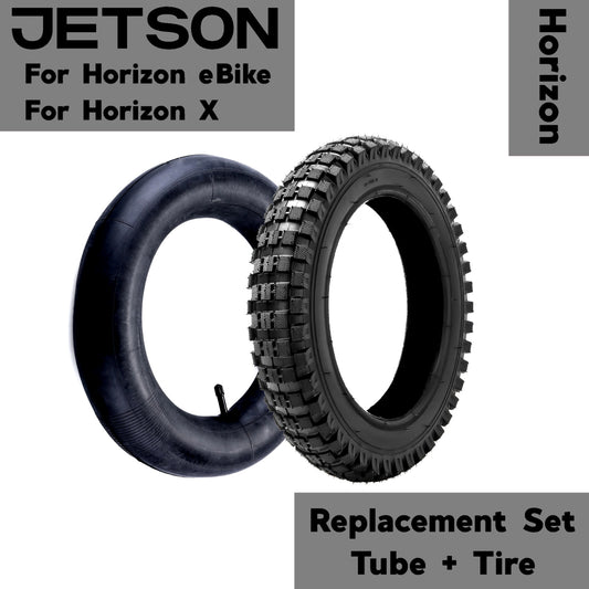 Electric Dirt Bike Tire Replacement Inner Tube & Outer Tire Kit for Jetson Horizon X