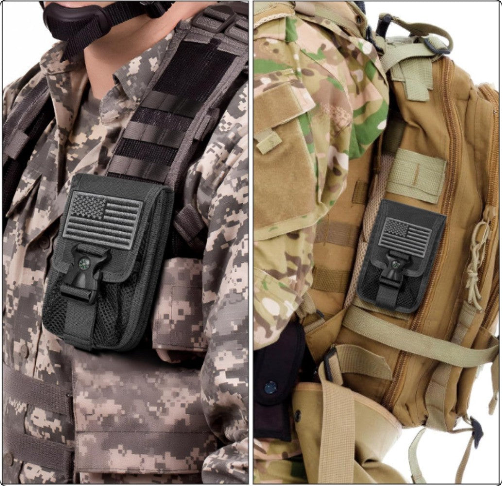 Tactical Molle Phone Pouch Waist Pack with Multi-Use Compartments