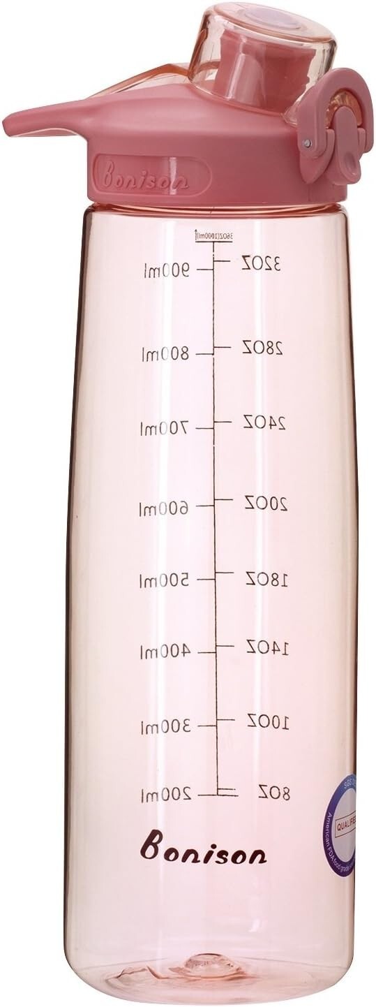 36 OZ Leak Proof BPA Free Wide Mouth Sports Water Bottle with Flip Top Lid and Handle