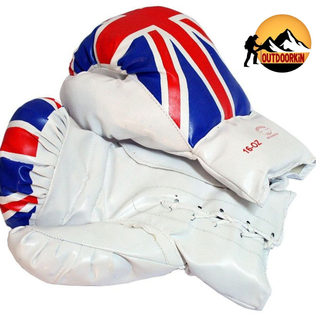 16 Oz Boxing Gloves Vinyl Leather Training & Practice Gloves - Pair