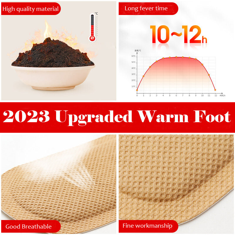 Self Heating Insoles Winter Thermostatic Warm Foot Heaters - 1 Pair to 10 Pairs