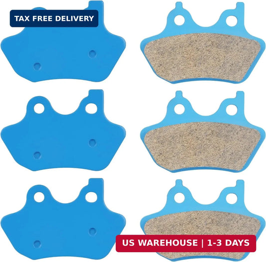 Ceramic Brake Pads for Harley Davidson Motorcycles Front & Rear Fit 2000-2007