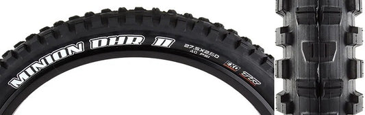 Maxxis Minion DHR II Tubeless Mountain Bike Tire 27.5 x 2.6" - Downhill/Trail
