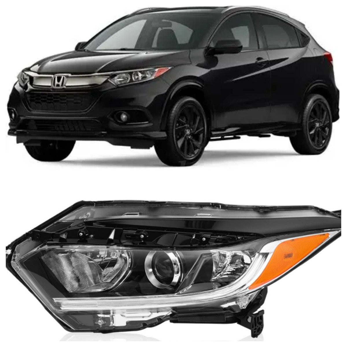 Halogen LED Headlight Assembly for Honda HRV 2019-2022 Left Driver Side