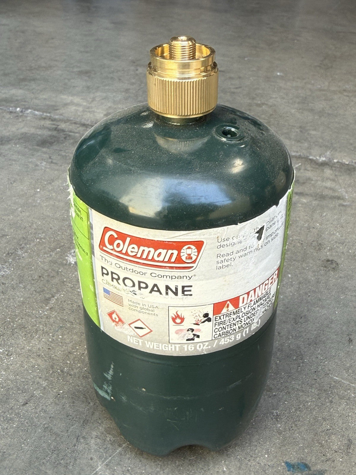 Propane Camping Stove Adapter 1LB Tank to EN417 Lindal Valve 7/16" Thread