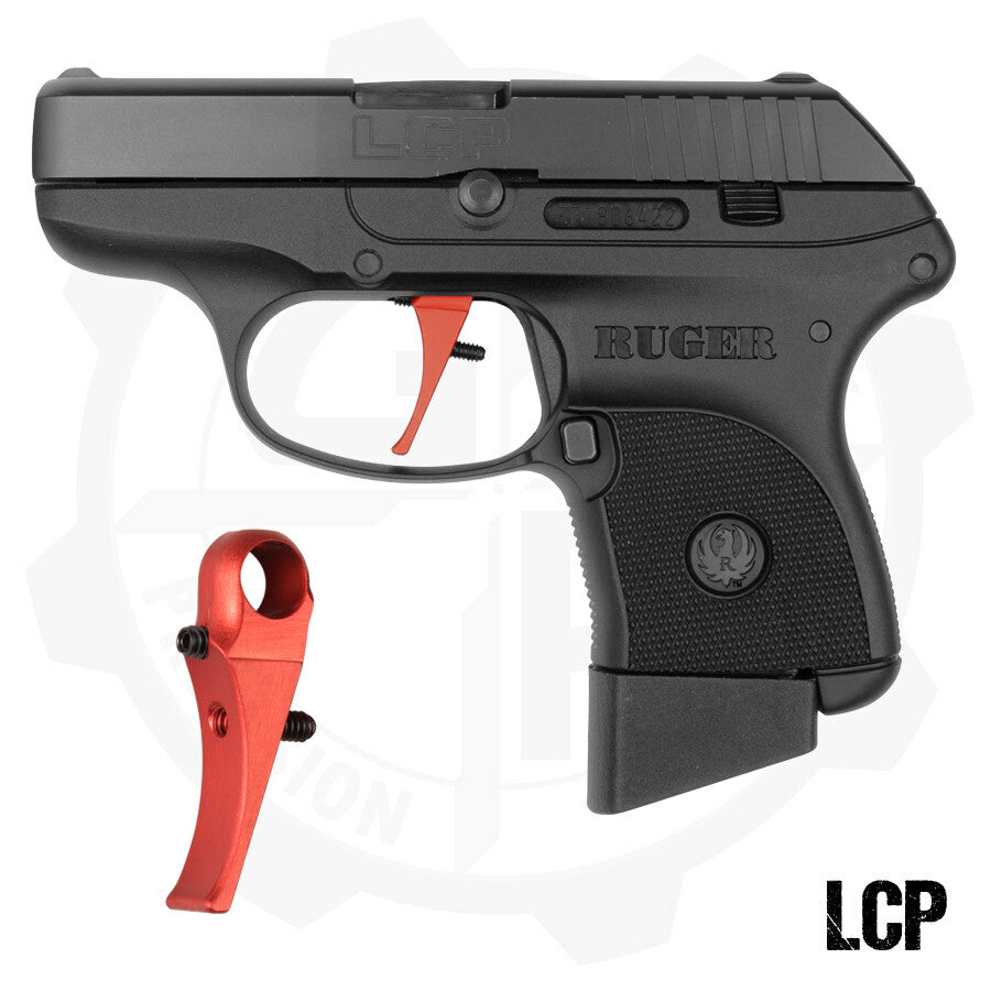 Semi Flat Faced Short Stroke Trigger for Ruger LCP Pistols - Black or Red