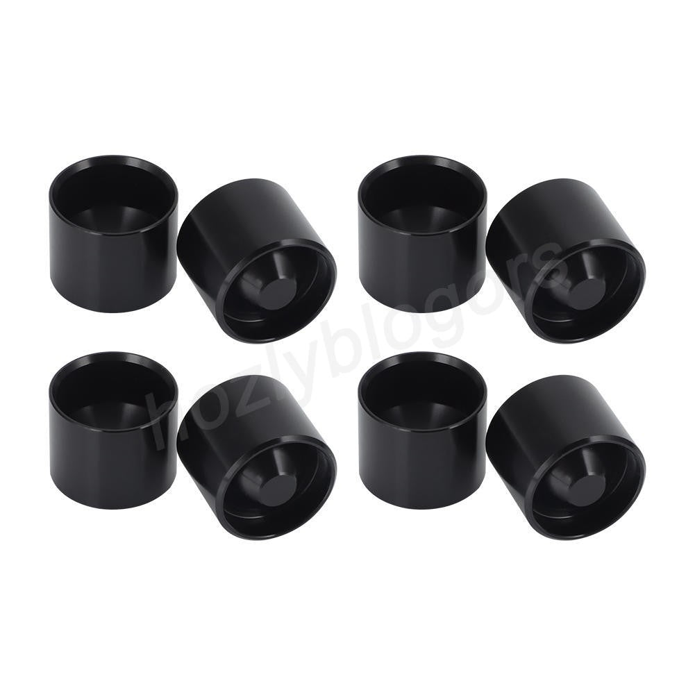 Set of 8 Anodized Aluminum Storage Cups for Maglite C Cell Flashlights