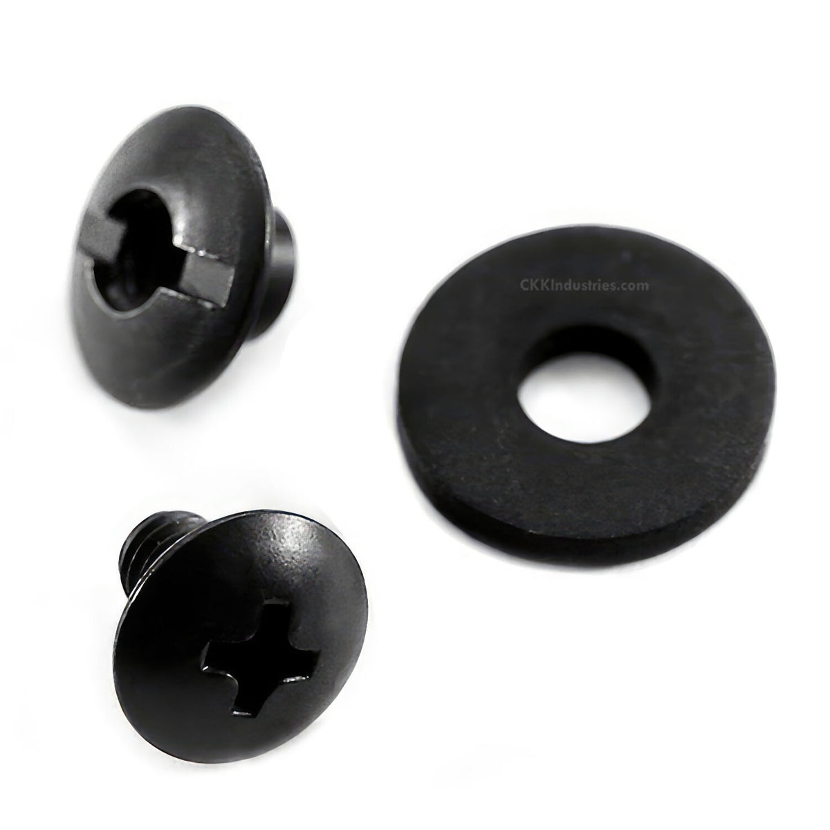 Black Chicago Screw Slotted Post Truss Head Assemblies - Multiple Sizes