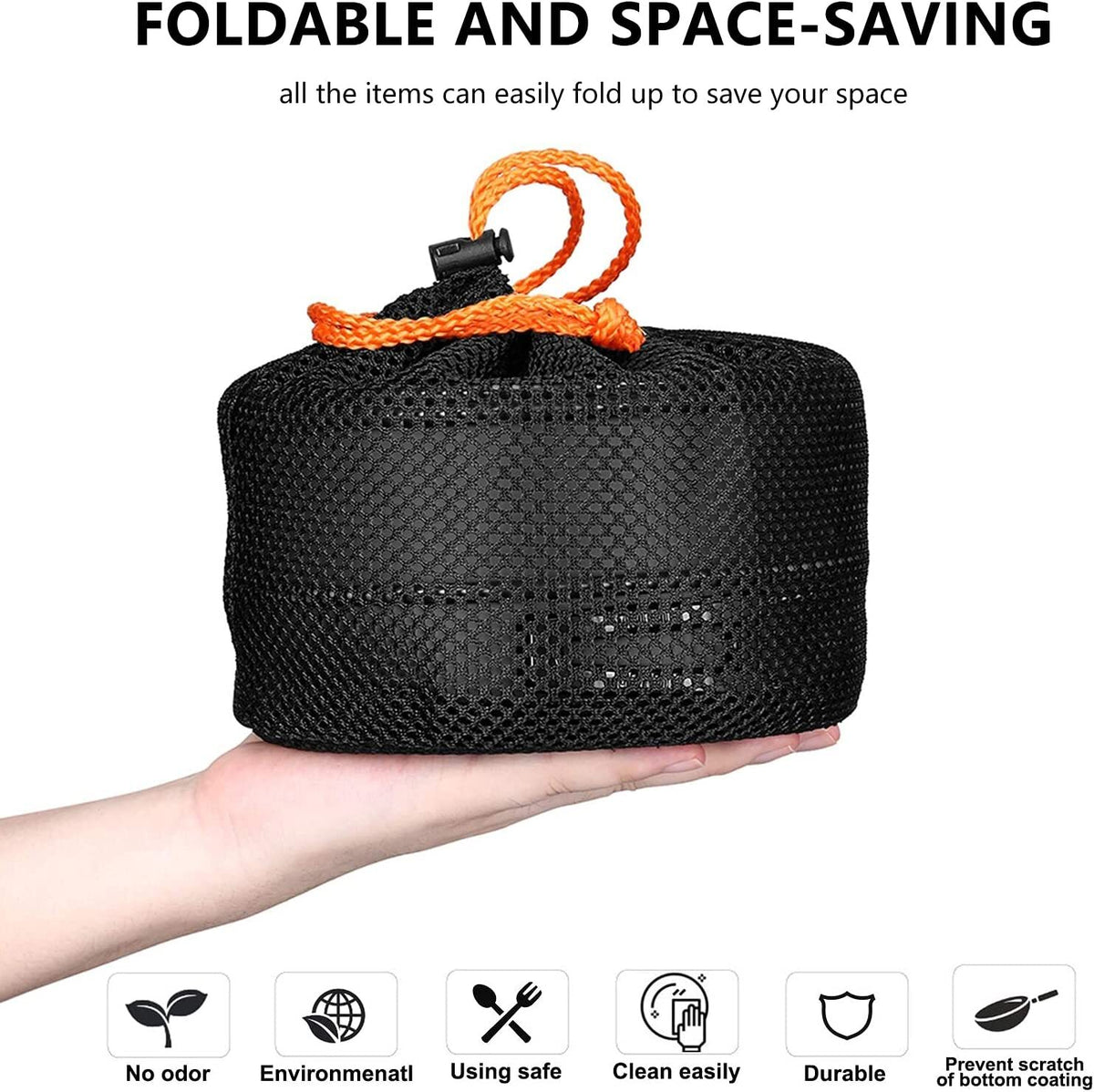 Portable Camping Cookware Set for Outdoor Cooking & Picnics