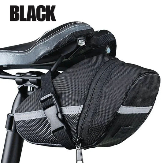 Waterproof Bicycle Saddle Bag MTB Rear Seat Tool Storage Pouch - Multiple Colors