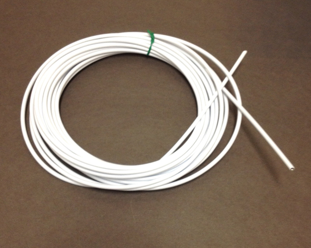 25 Ft Bicycle Brake Cable Housing - Unlined White Bike Cable Outer Layer