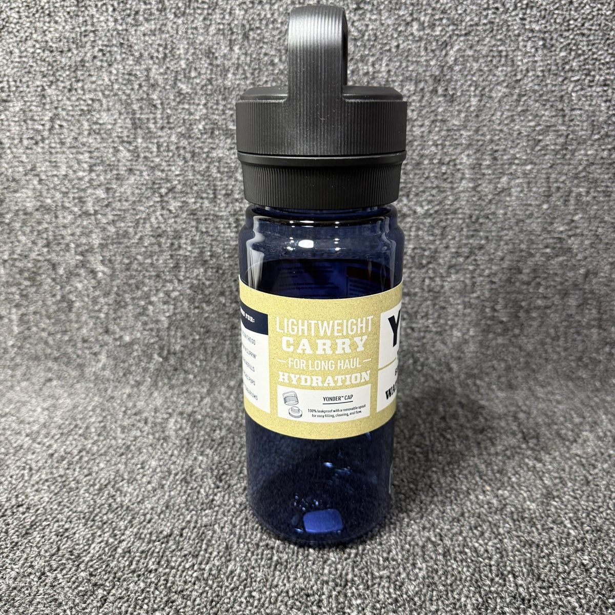 Yeti Yonder 20oz Water Bottle with Blue Cap Lightweight Hydration