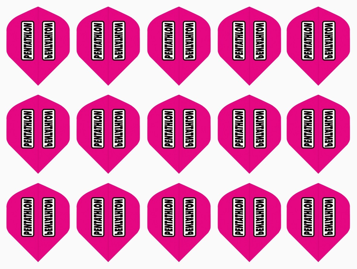 Dart Flights 100 Micron Standard Sets - 5-Pack, Multi-Color