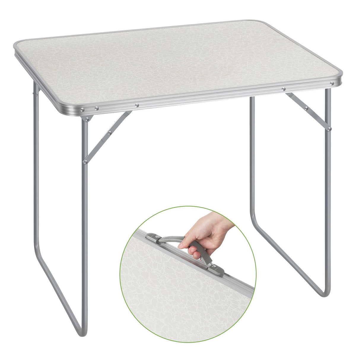 Portable Folding Camping Table with Handle - Lightweight Outdoor Picnic & Yard