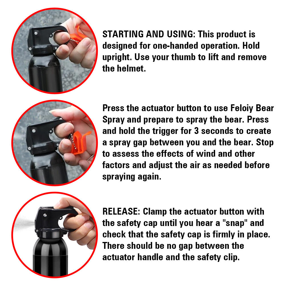 Personal Defense Bear Spray 11oz with Holster – Powerful Pepper Repellent