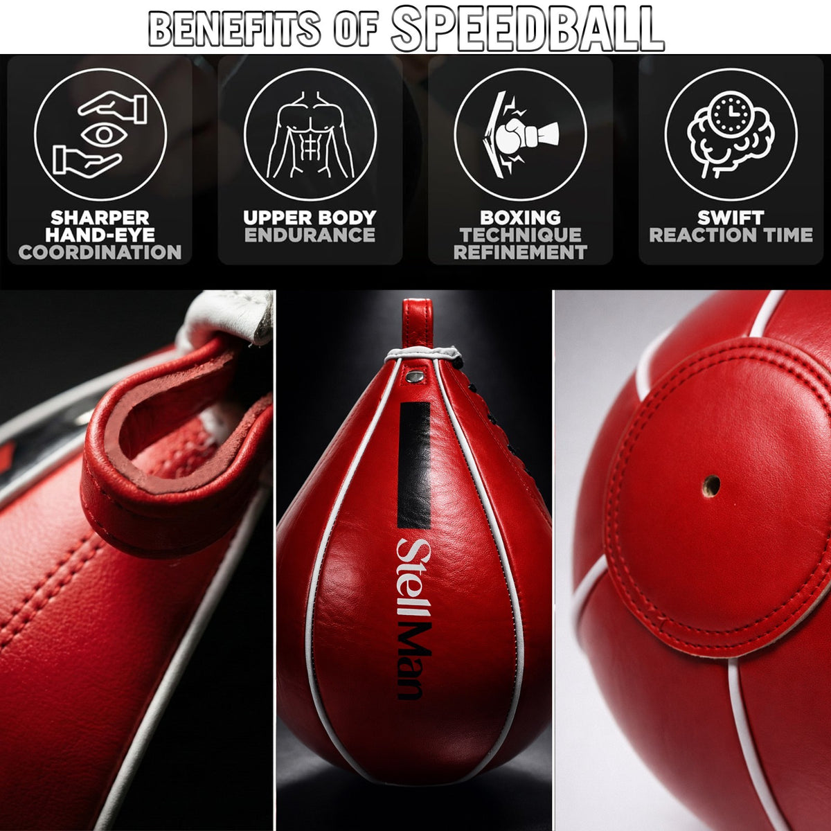 Speed Ball Boxing Punching Bag for MMA Muay Thai Training - USA Size