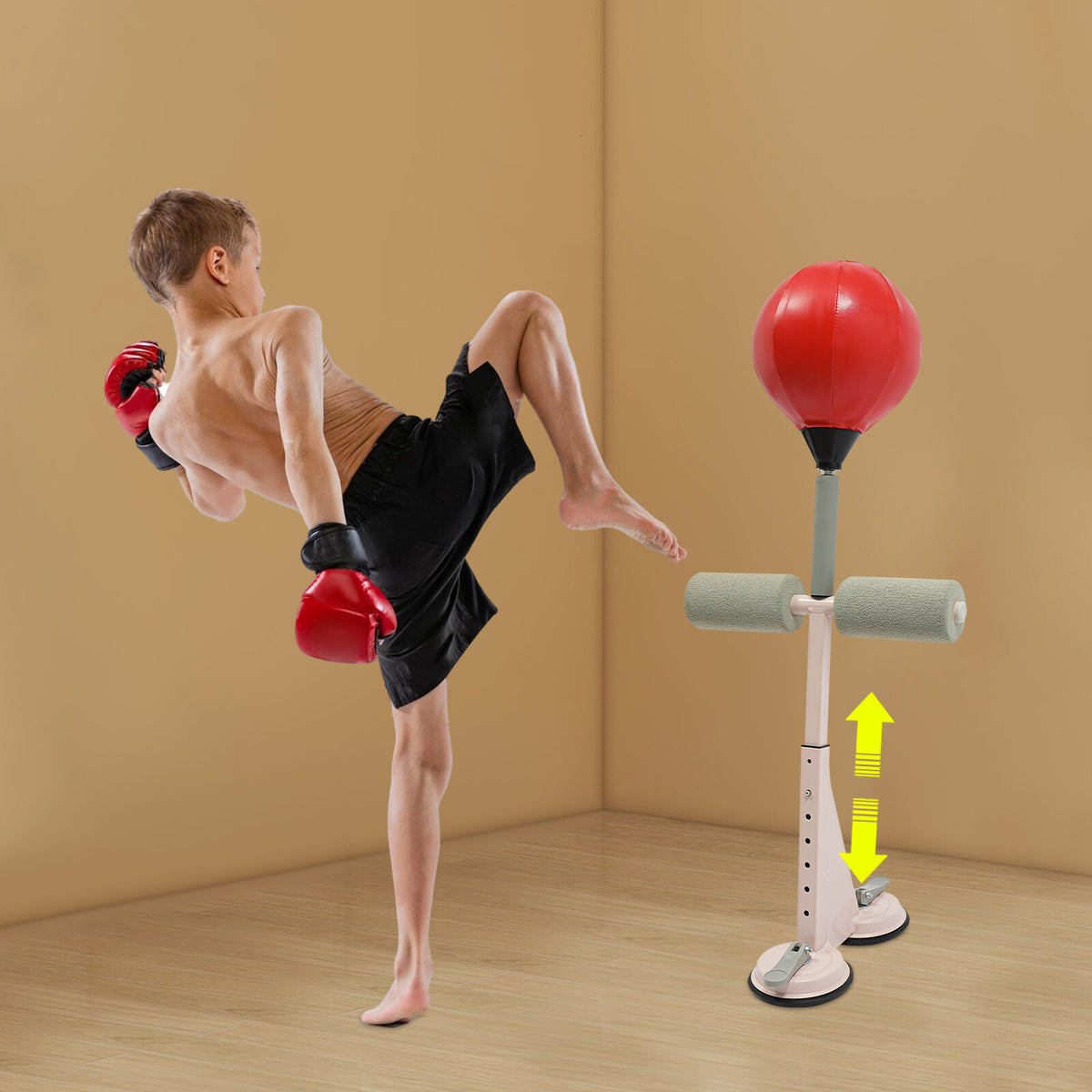 Boxing Training Ball with Stand for Teens & Adults - Punching Bag Equipment