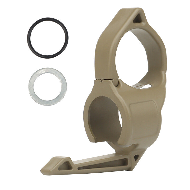 Tactical Flashlight Ring Holder with Clip for 1-Inch Flashlights, Portable and Durable